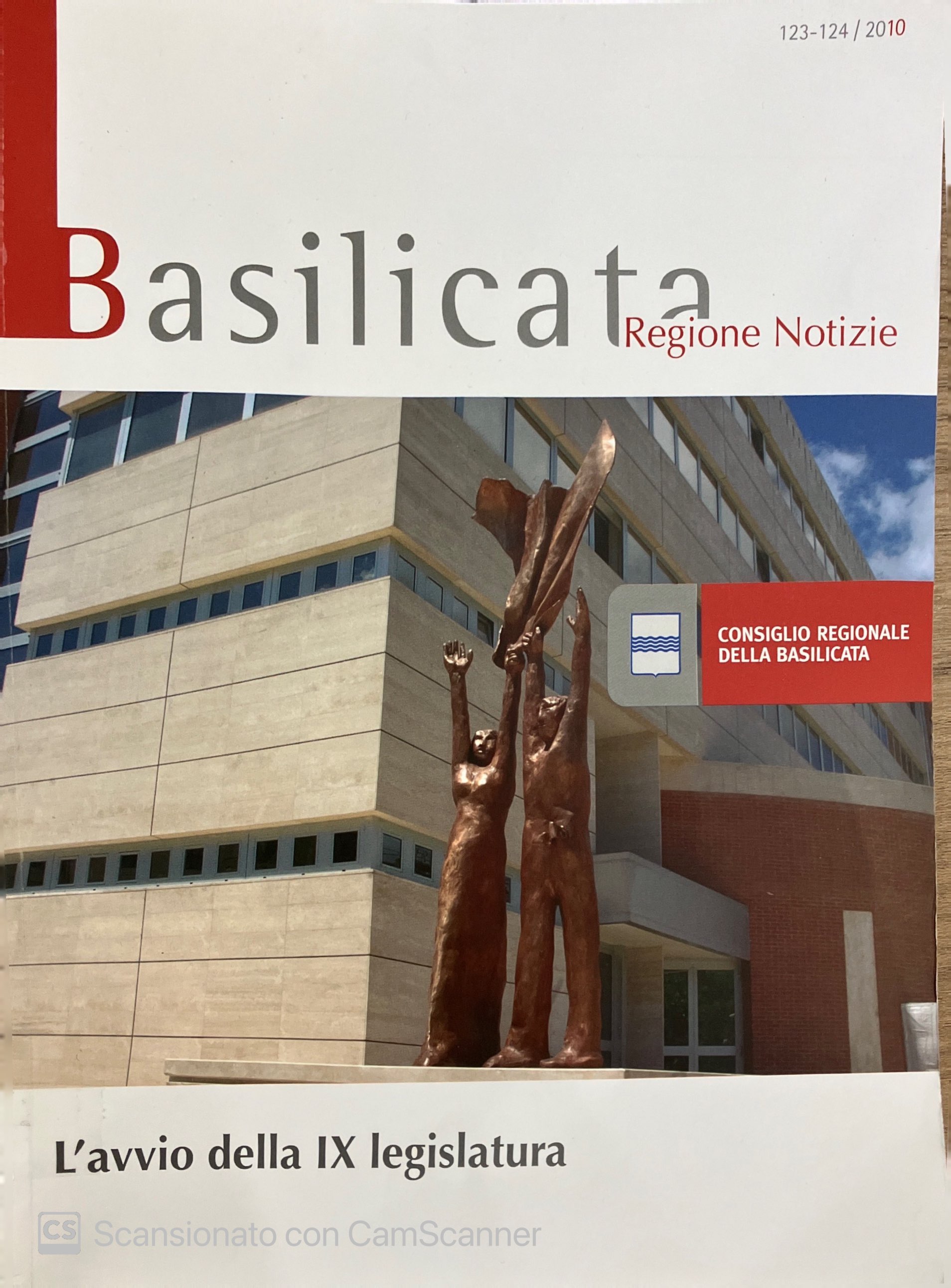 BASILICATA REGIONE NOTIZIE - L'avvio della IX legislatura 123-124 / 2010